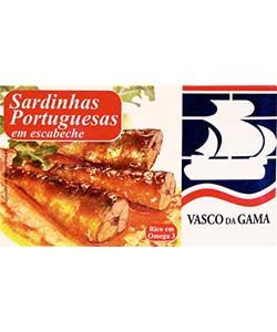 Fish Tin Sardines Escabeche Vasco Gama 120g