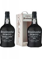 Presidential Colheita (Single Harvest) Port Wine Selection Pack 2 bottles of 750ml each with Wood Case